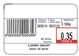 Étiquettes de balance 58mm x 40mm - Caisse de 30 Rlx - SKU#14010